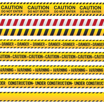 Caution and danger ribbon