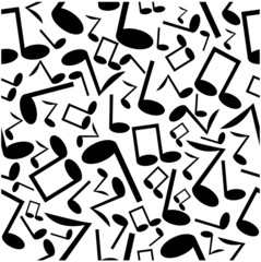 seamless pattern of the notes
