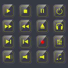 gloss media buttons