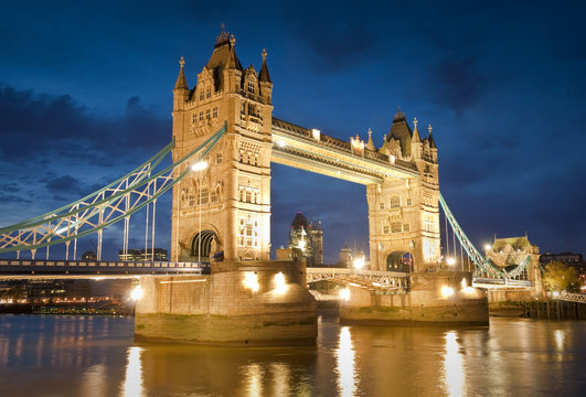 Tower Bridge of London built in 1894, UK