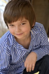 Traditional portrait of a young boy