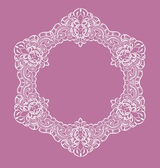 Frame lace-like