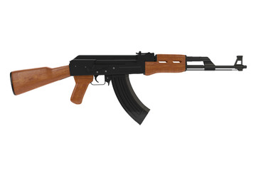 Seitenansicht einer Ak-47