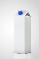 Weiße Packung Milch