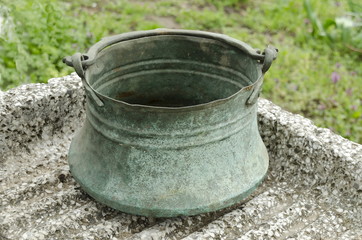Cooper cauldron for water and oder liquid