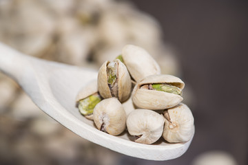 Pistachios on a Spoon