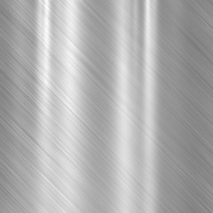 Background of steel metal plate with reflections