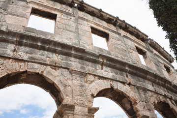 Obraz premium Roman amphitheater in Pula, Croatia