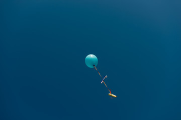 baloons in the blue sky
