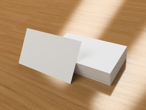 Business cards blank mockup