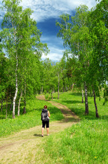Fototapeta premium backpacker