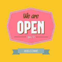 Vector typography sign 
