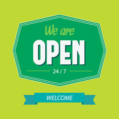 Vector typography sign 