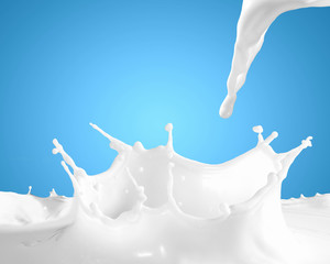 Image of milk splashes