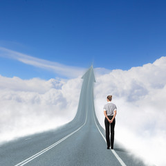 Obraz premium Concept of the road to success