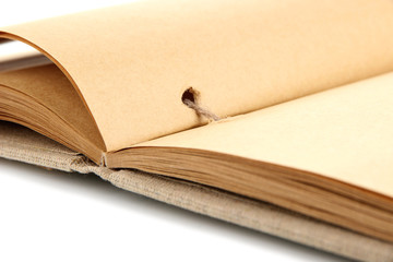 Beautiful old notebook close up