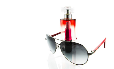 Sunglasses, Lipstick and Perfume