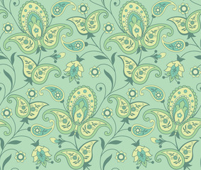 Paisley seamless background
