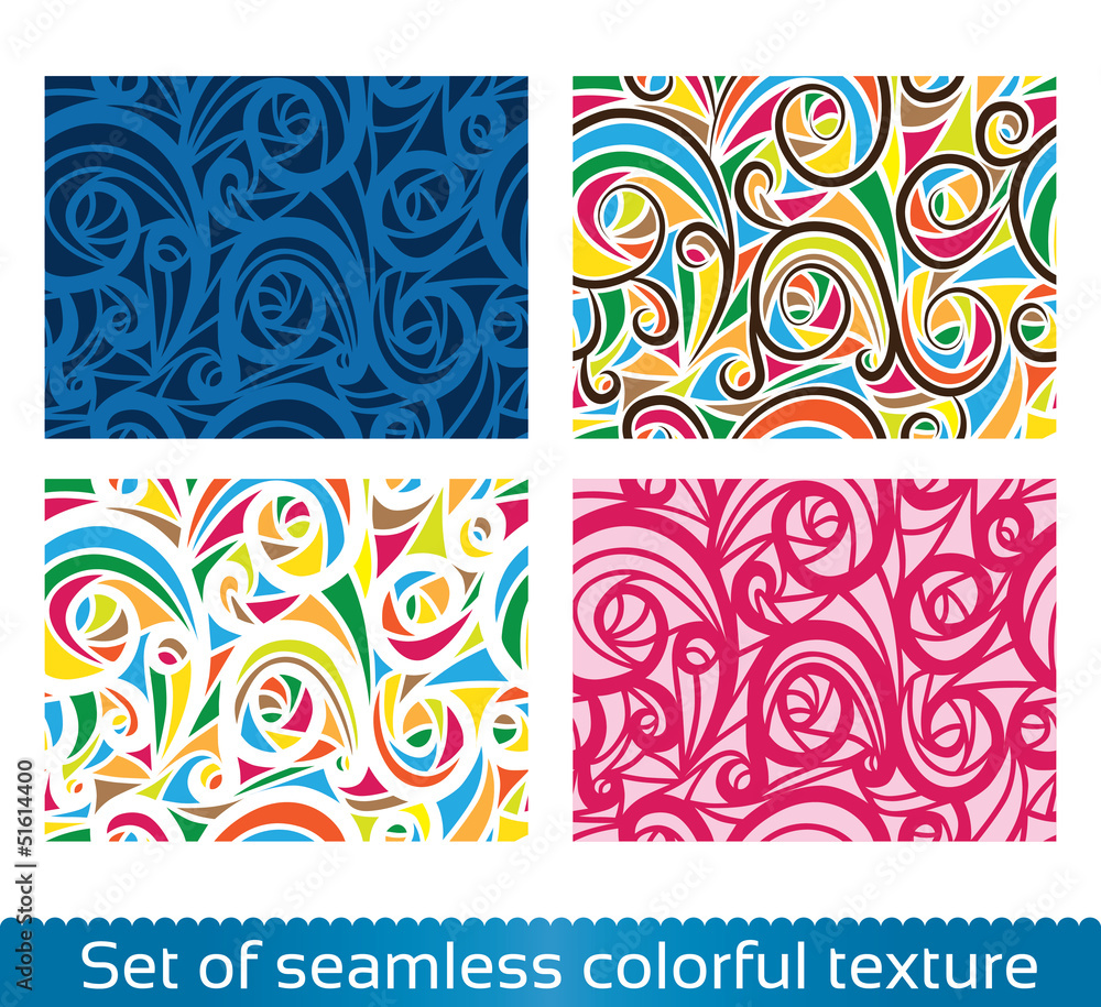Aufkleber seamless vector abstract pattern. colorful texture