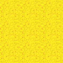 Easter seamless pattern on a yellow background