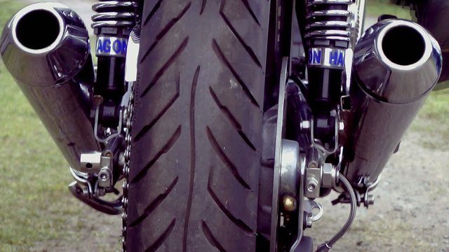 Kick Starting A Motorcycle