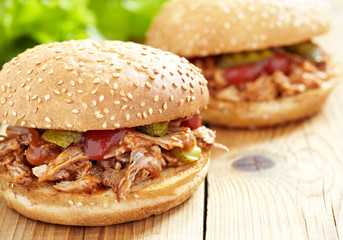 Pulled pork sandwich
