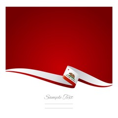 Abstract color background California flag vector