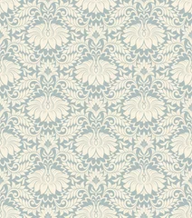 Behang seamless vintage flower pattern background vector © HiSunnySky