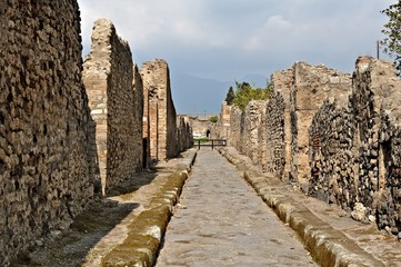 Fototapeta na wymiar Ruiny Pompei, Włochy