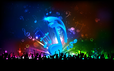 Fototapeta premium Musical Party Background