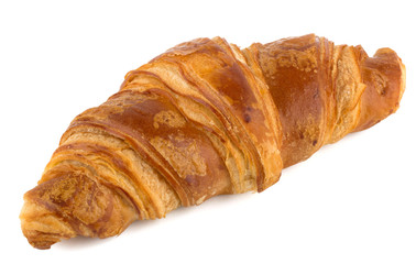 Croissant isolated on the white background