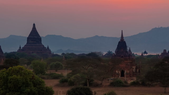 Sunset in Bagan, Burma (Myanmar)