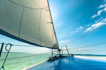 Sailing boat on the water