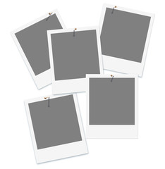 Sofortbild, Platzhalter, isoliert, Template, Freisteller