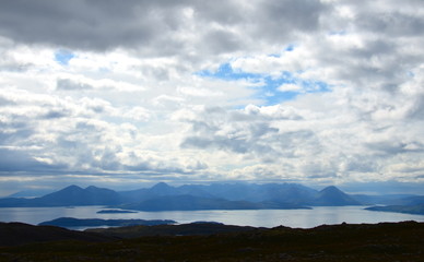 View from Applecross peninsula looking towards Skye & Raasay