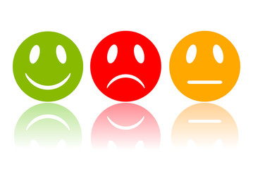Vector reaction smileys