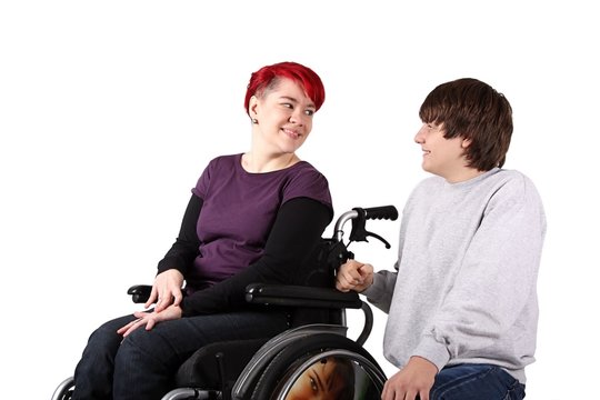 Rollstuhlfaherin im Gespräch