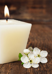 Obraz na płótnie Canvas aromatycznych świec z wiśni