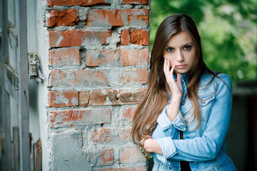 young female outdoors