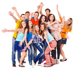 Fototapeta premium Group people isolated.