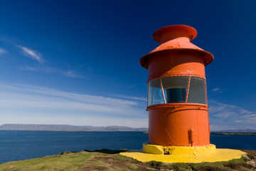 Lighthouse in Stykkishólmur, Iceland, summer 2011