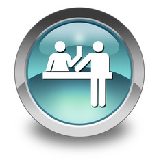 Light Blue Glossy Pictogram 