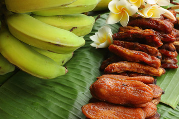 Dried banana - banana fruit