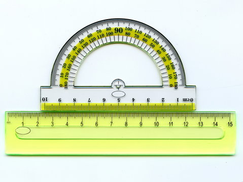 Protractor and ruler