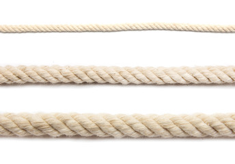 rope on a white background