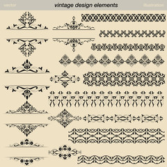 vintage design element