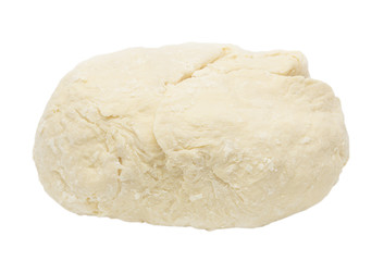dough on a white background