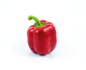 Fresh sweet pepper isolated on white background