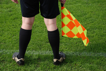 Linienrichter Schiedsrichter Schiedsrichterassistent Fußball