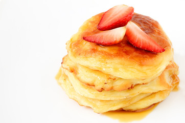 Pancakes with honey